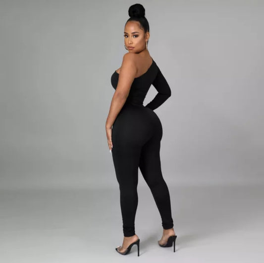Sexy leaky off the shoulder jumpsuit